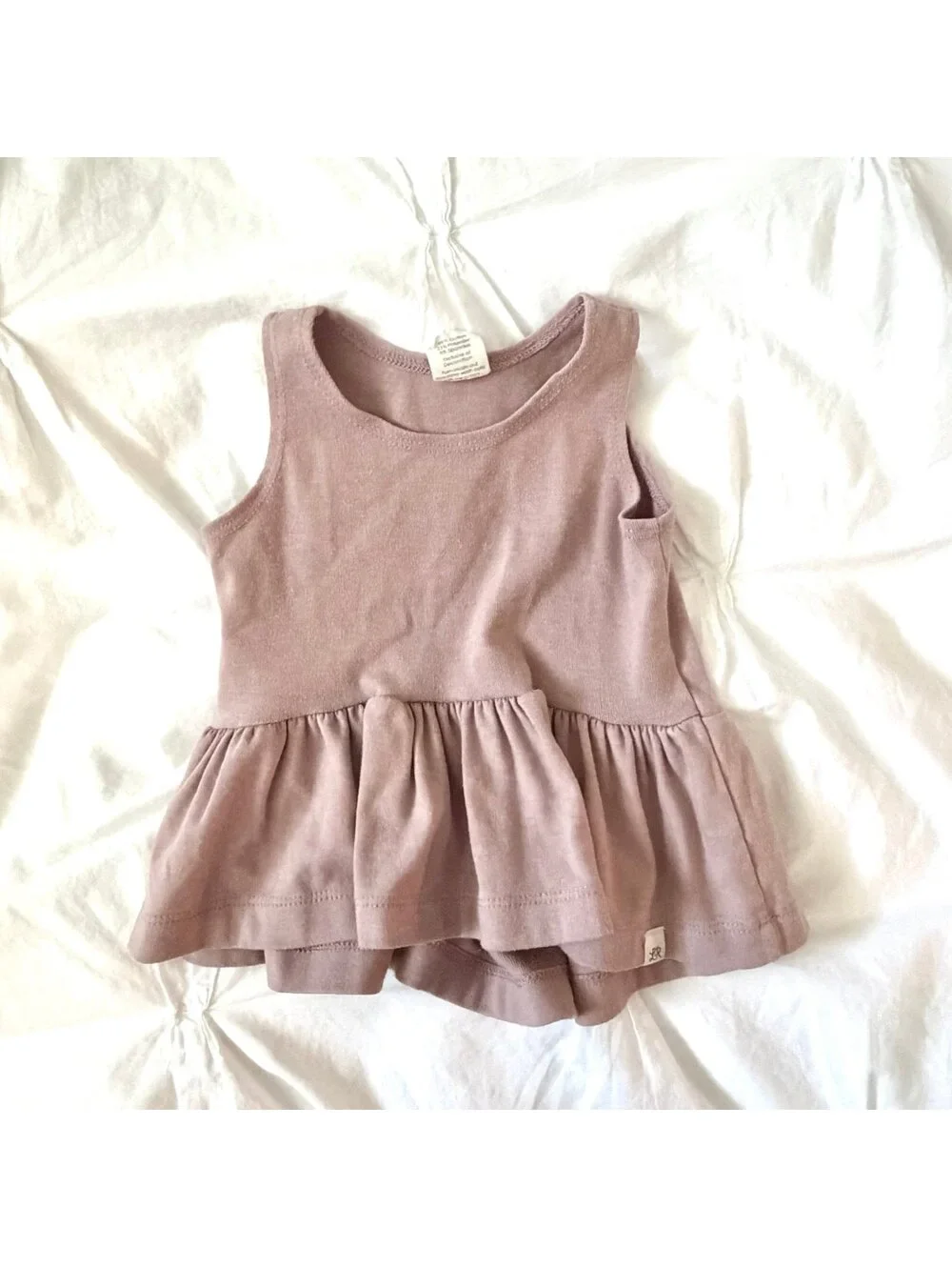 Lulu & Roo Mauve Pink Peplum Tank Top
